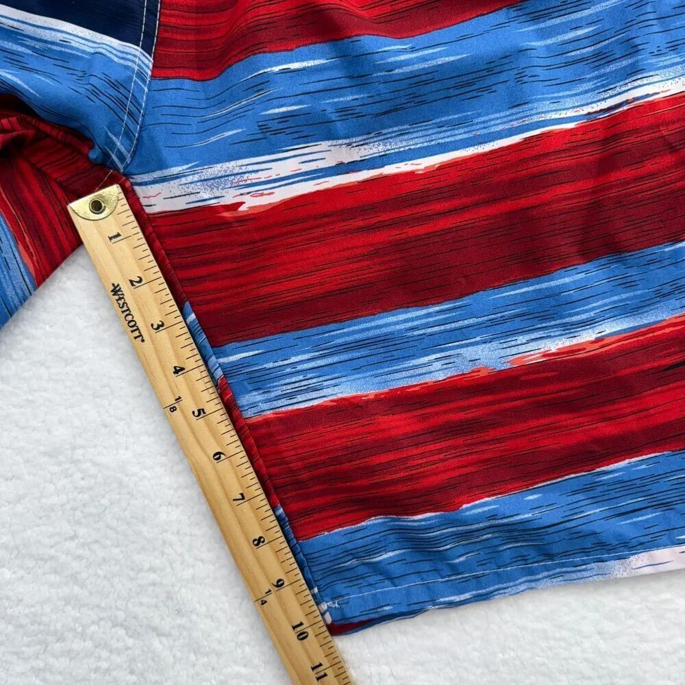 Sunsations American‎ Flag Graphic Swim Trunks Mens 10